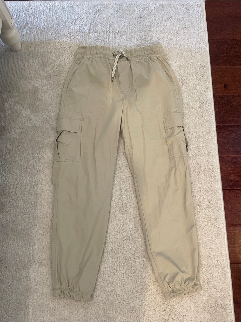 Vuori Cream Scout Cargo Track Joggers